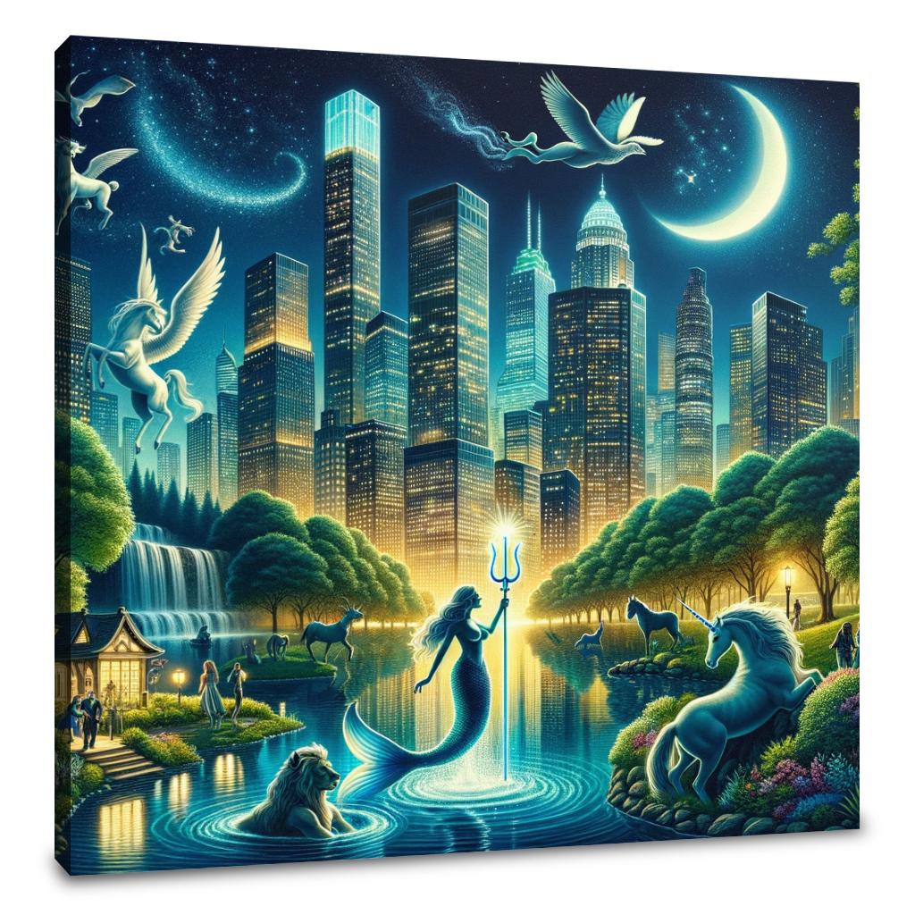 Urban Creature Fantasy Blend Canvas