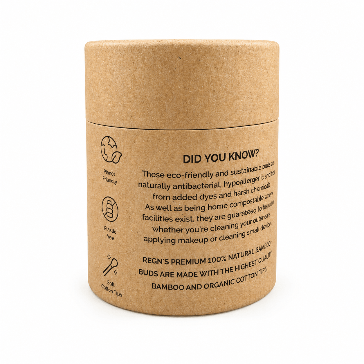 re:gn Bamboo Cotton Buds – Pack of 200