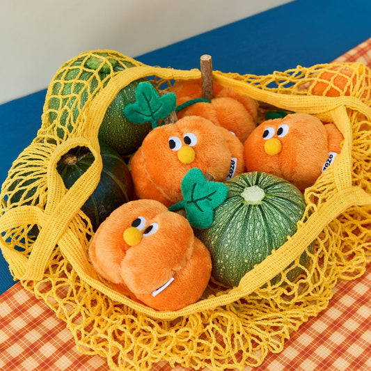 zeze Pumpkin Silvervine Cat Toy — Crinkly Plush Pumpkin with Chew Stick
