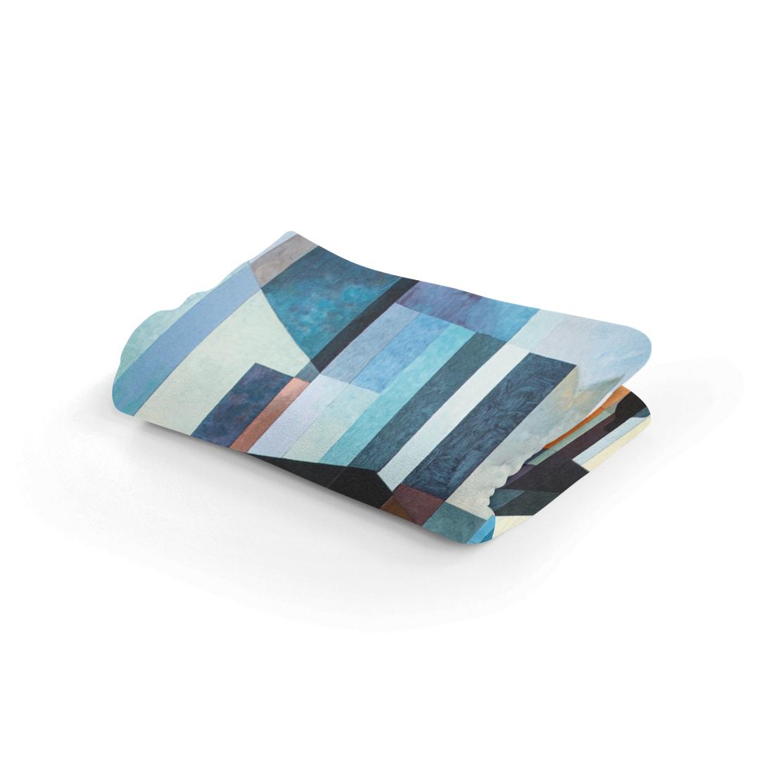 Geometric Bus Stop Blanket