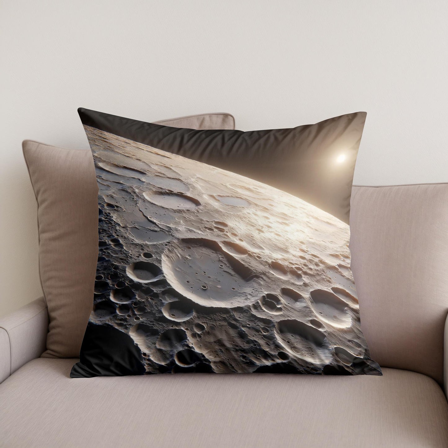 Mercury's Caloris Basin Brilliance Cotton Cushion