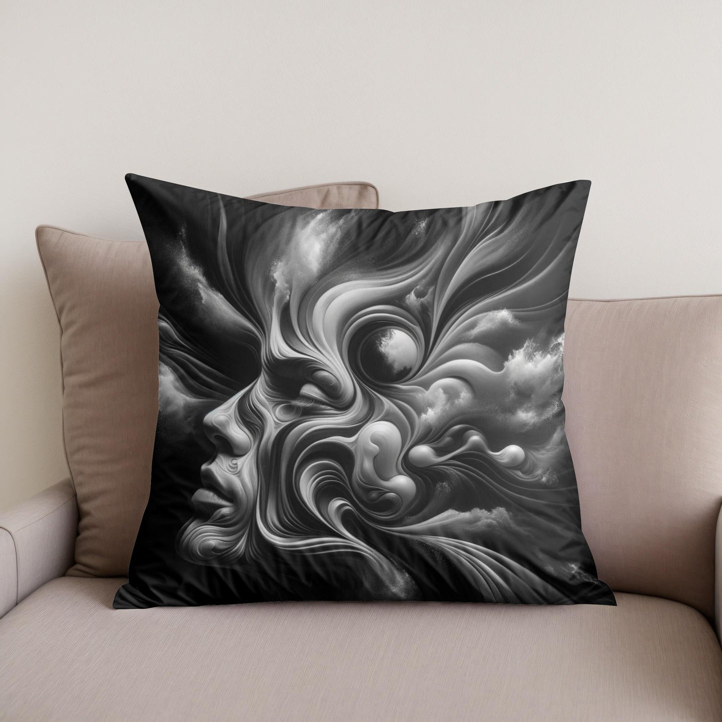 Depths of the Human Psyche Cotton Cushion