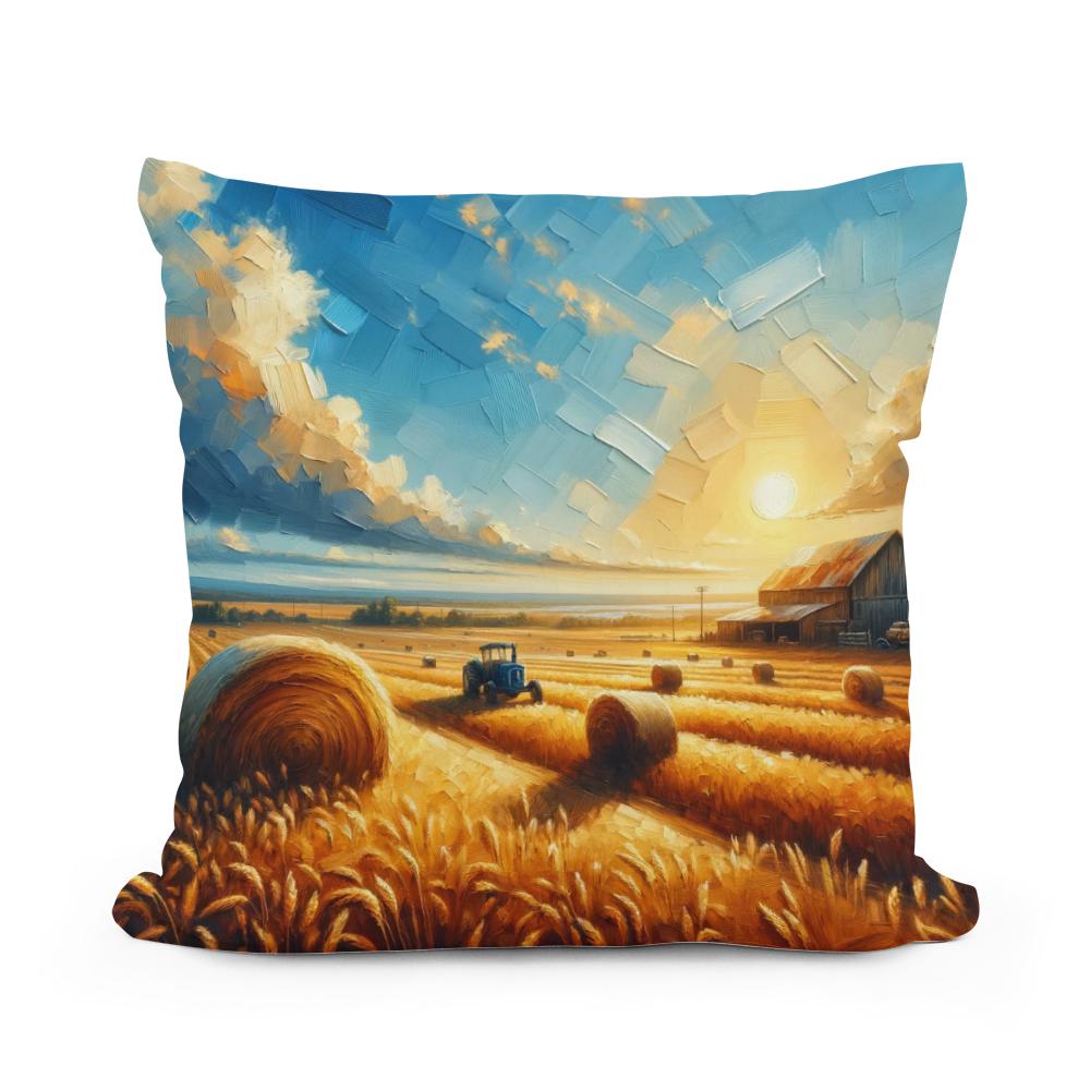 Harvest Glow Cotton Cushion