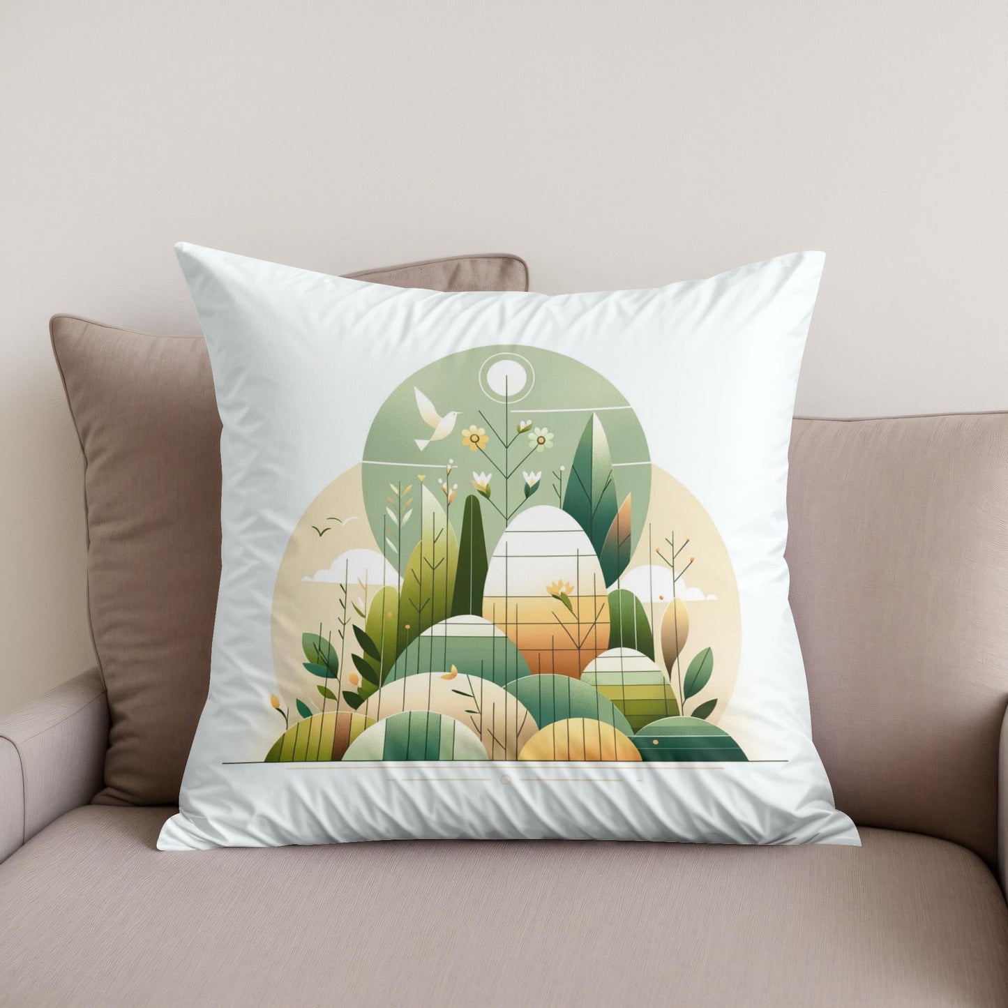 Easter Minimalist Harmony Cotton Cushion