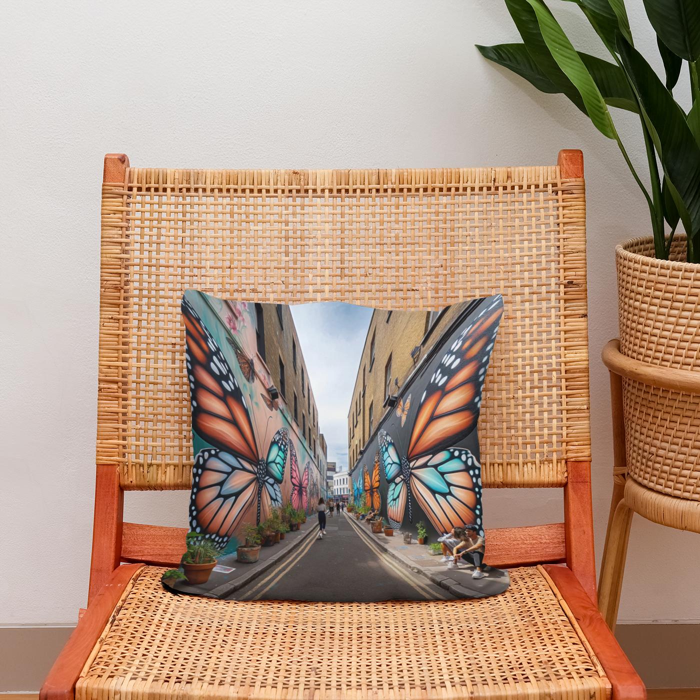 Butterfly Lane Cotton Cushion