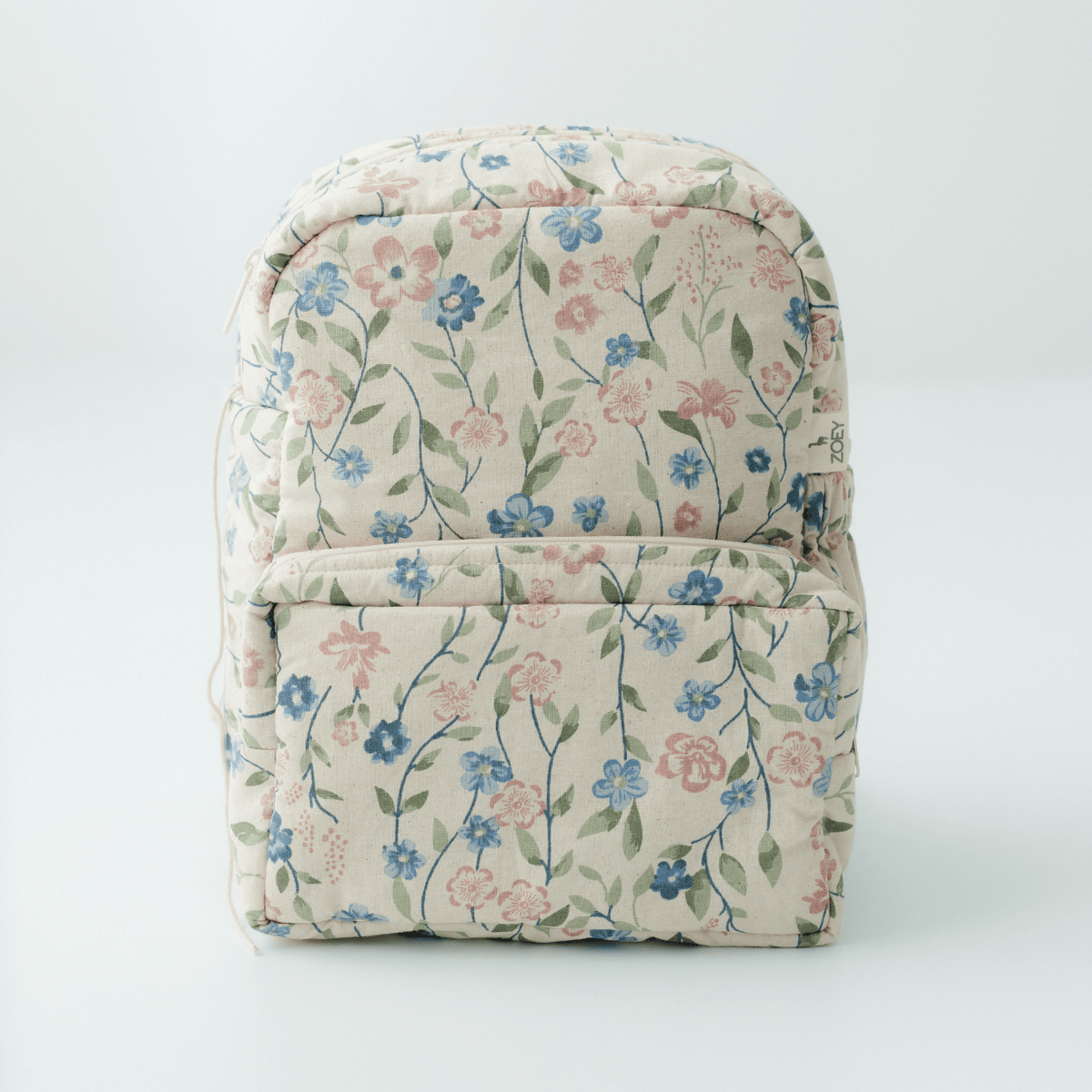 Flora Trail Personalised School Bag, Hand-Embroidered