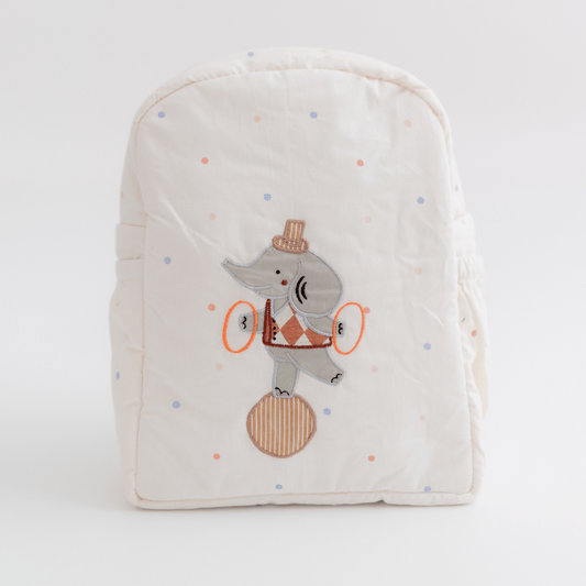 Trunk Show Personalised School Bag, Hand-Embroidered
