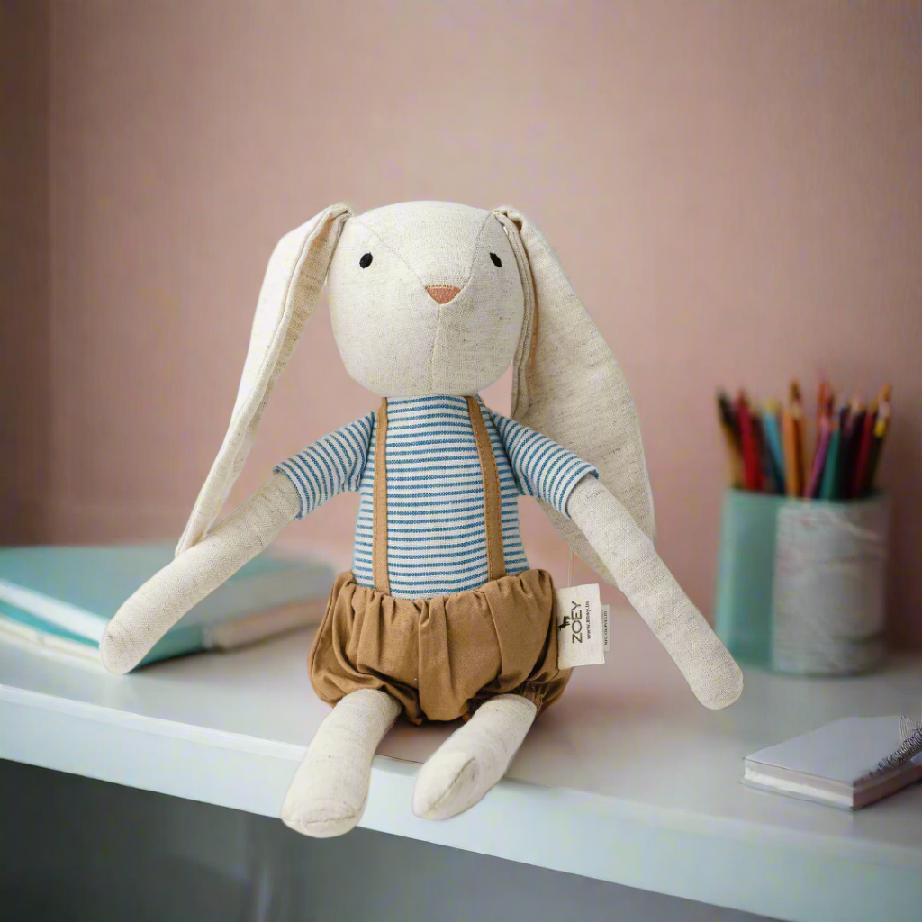 Jojo Bunny | Heirloom Cotton Keepsake Toy