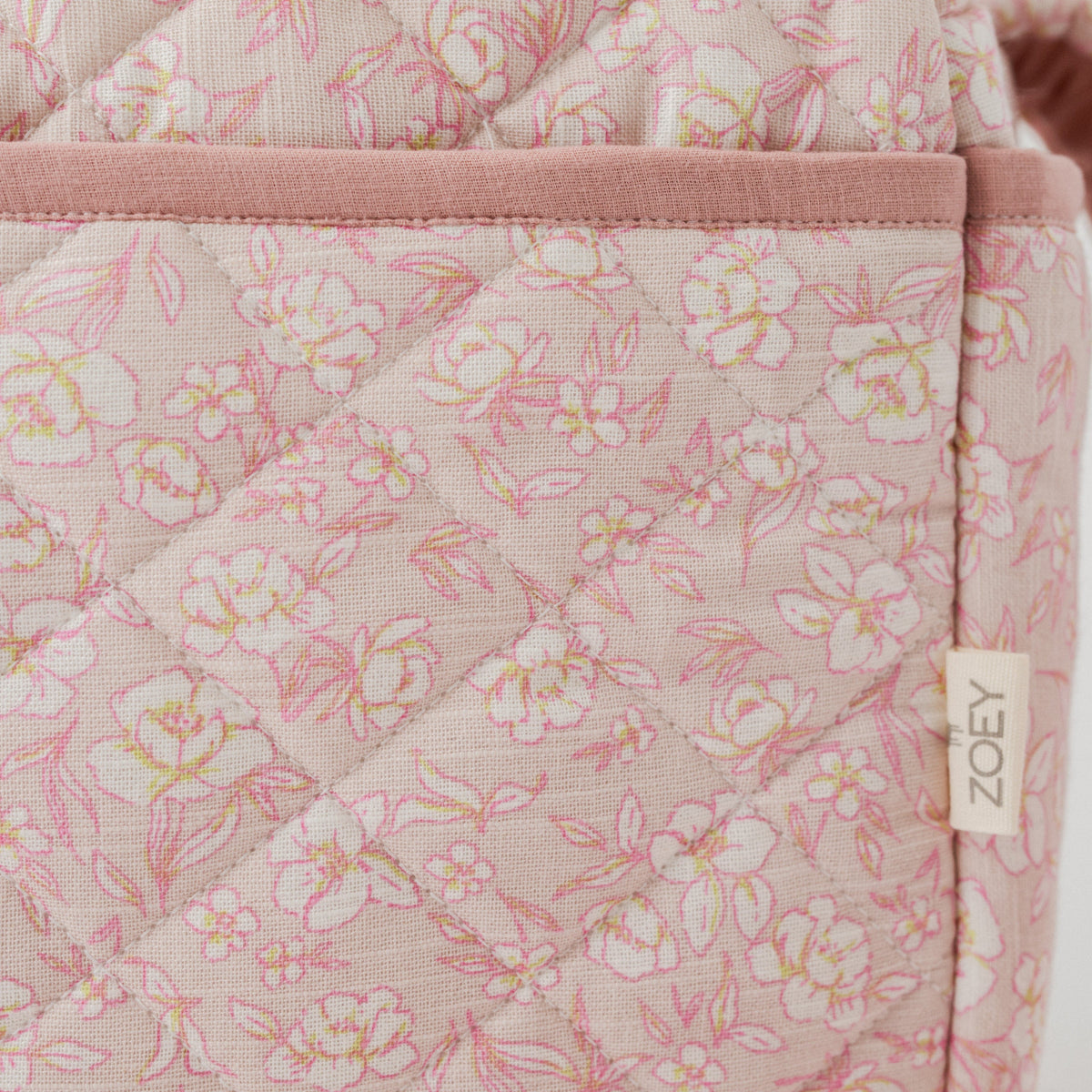 Sakura Blossom Nappy Bag (100% Cotton with diamond Quilting)