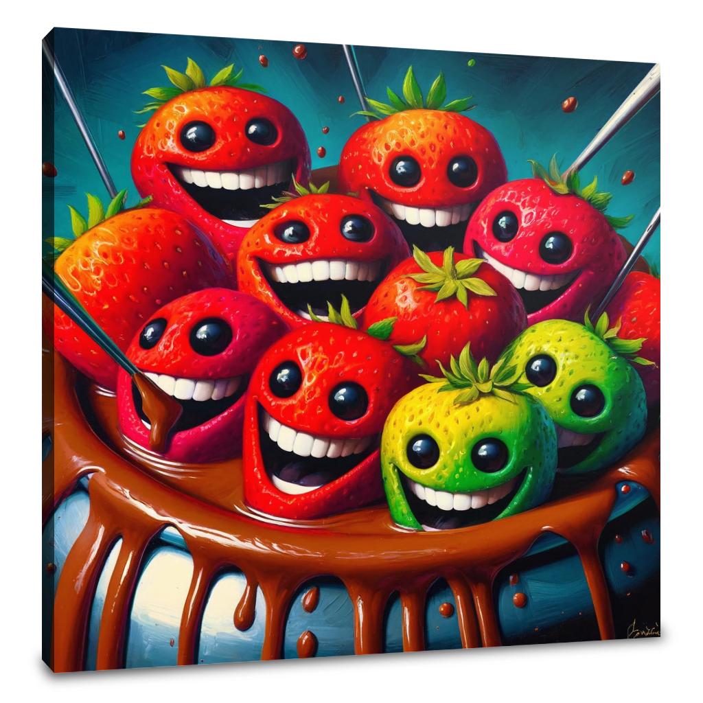 Fondue Frolic Canvas