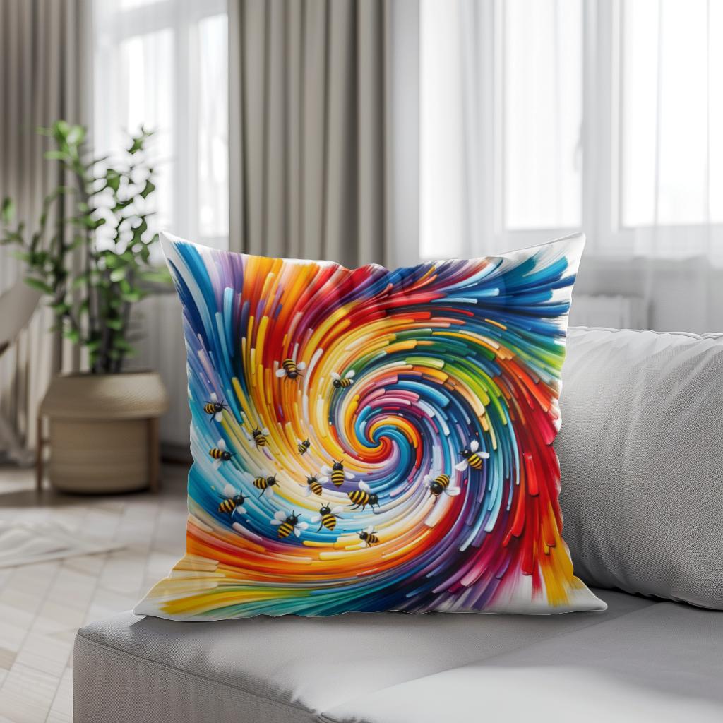 Bee Symphony Cotton Cushion