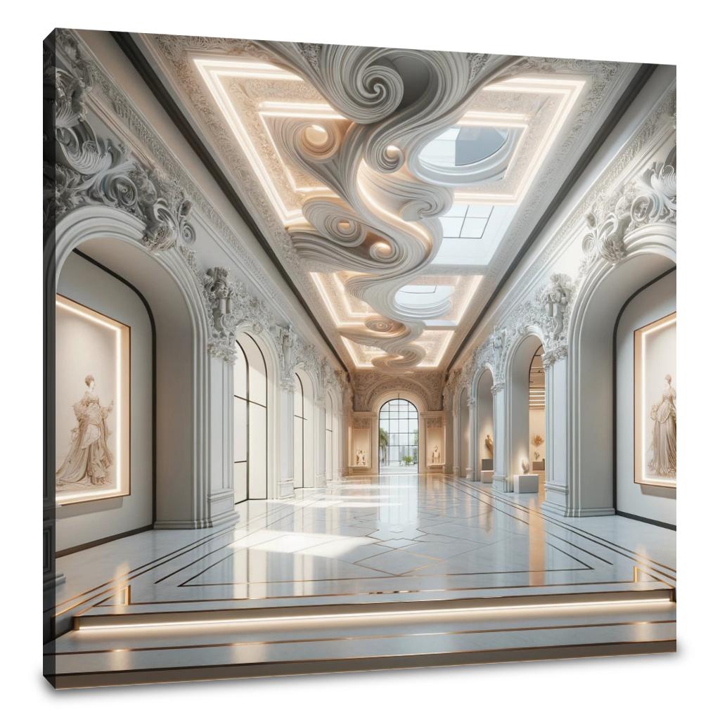 Baroque Minimalism Canvas