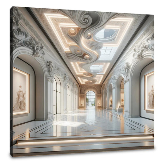 Baroque Minimalism Canvas
