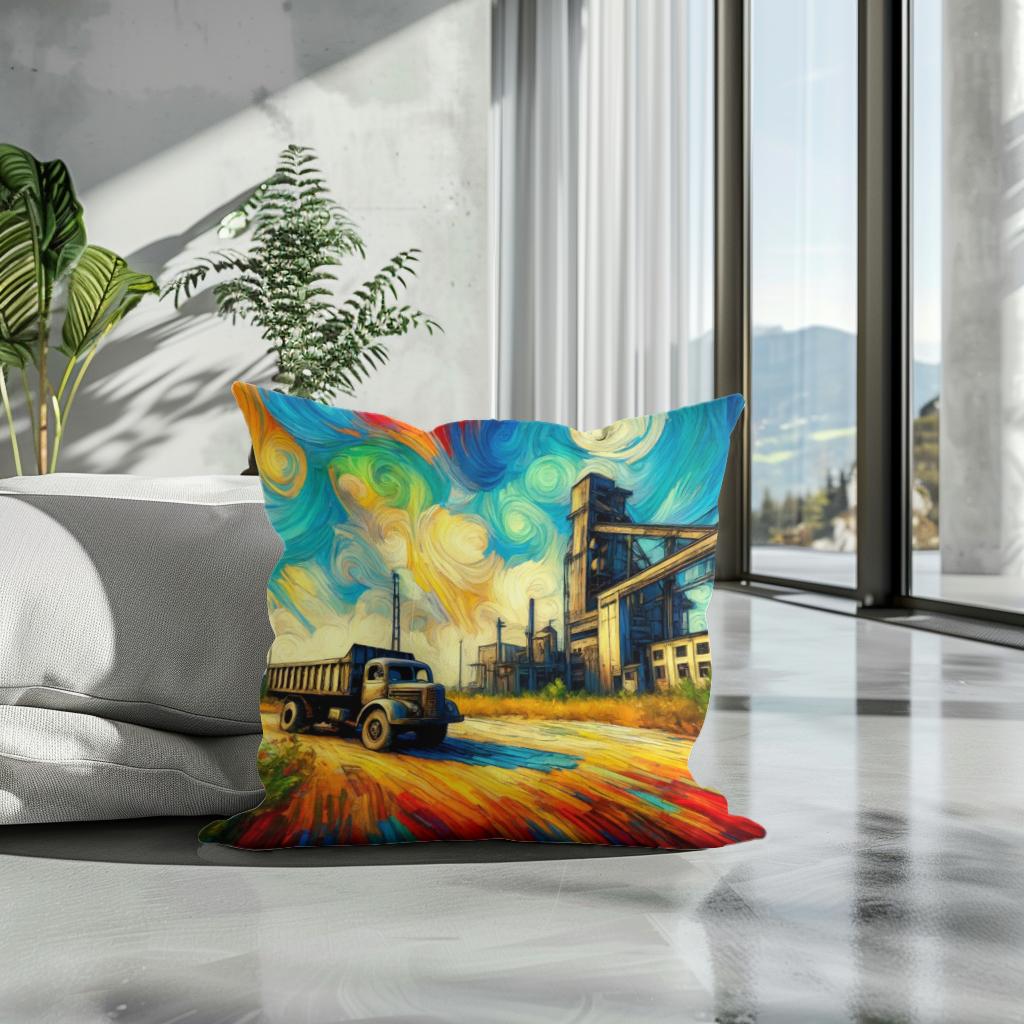 Echoes of Industry Cotton Cushion
