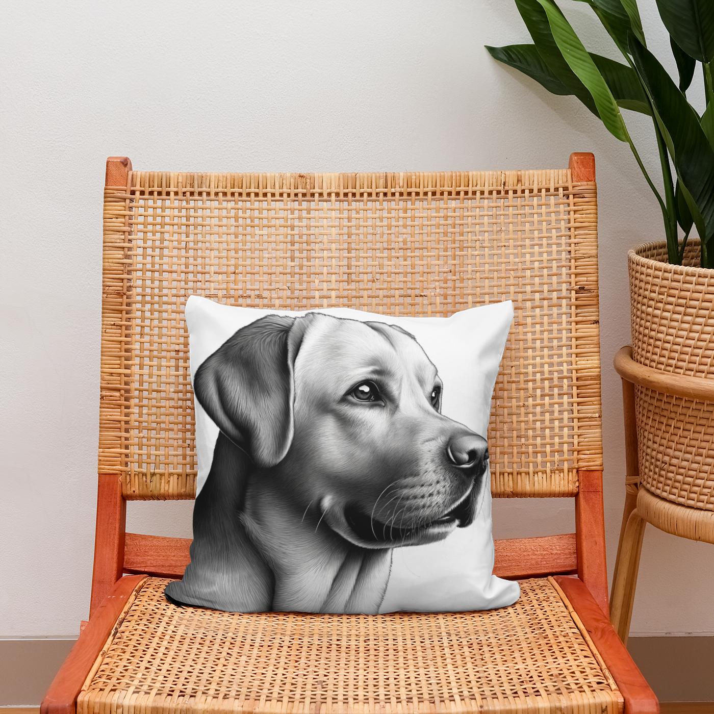 Loyal Gaze Cotton Cushion