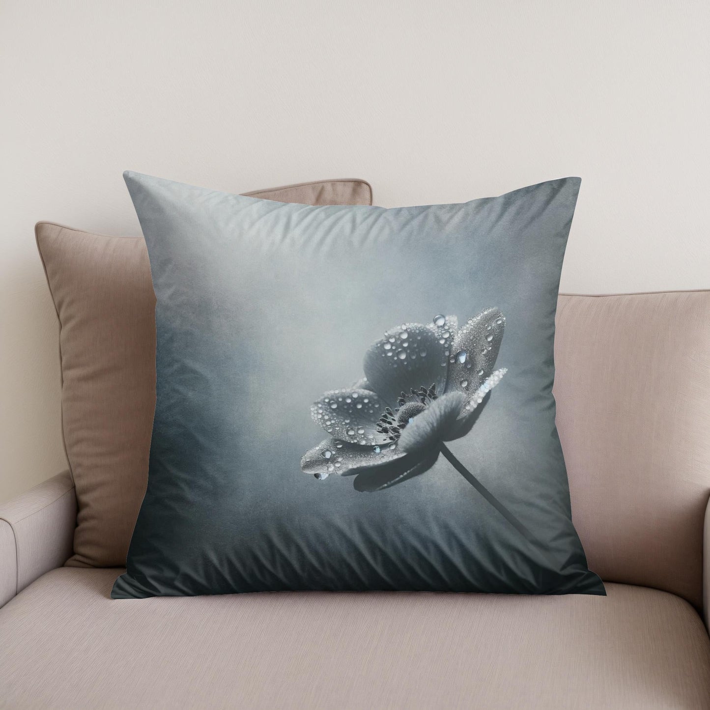 Dew-Kissed Solitude Cotton Cushion
